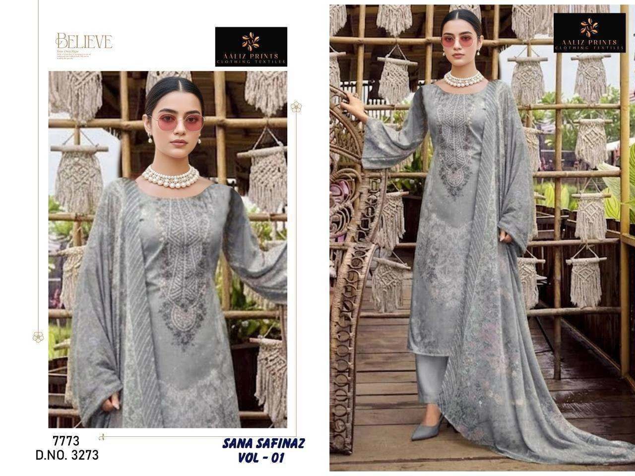 Aaliz Print Sana Safinaz Vol 1 - Image 14