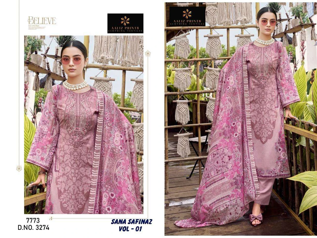 Aaliz Print Sana Safinaz Vol 1 - Image 4