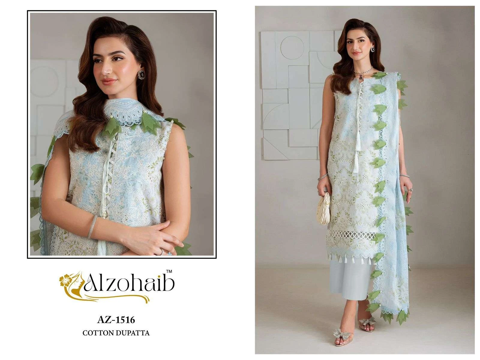 Al zohaib nazakat Vol 1 karachi readymade kurti pant with dupatta