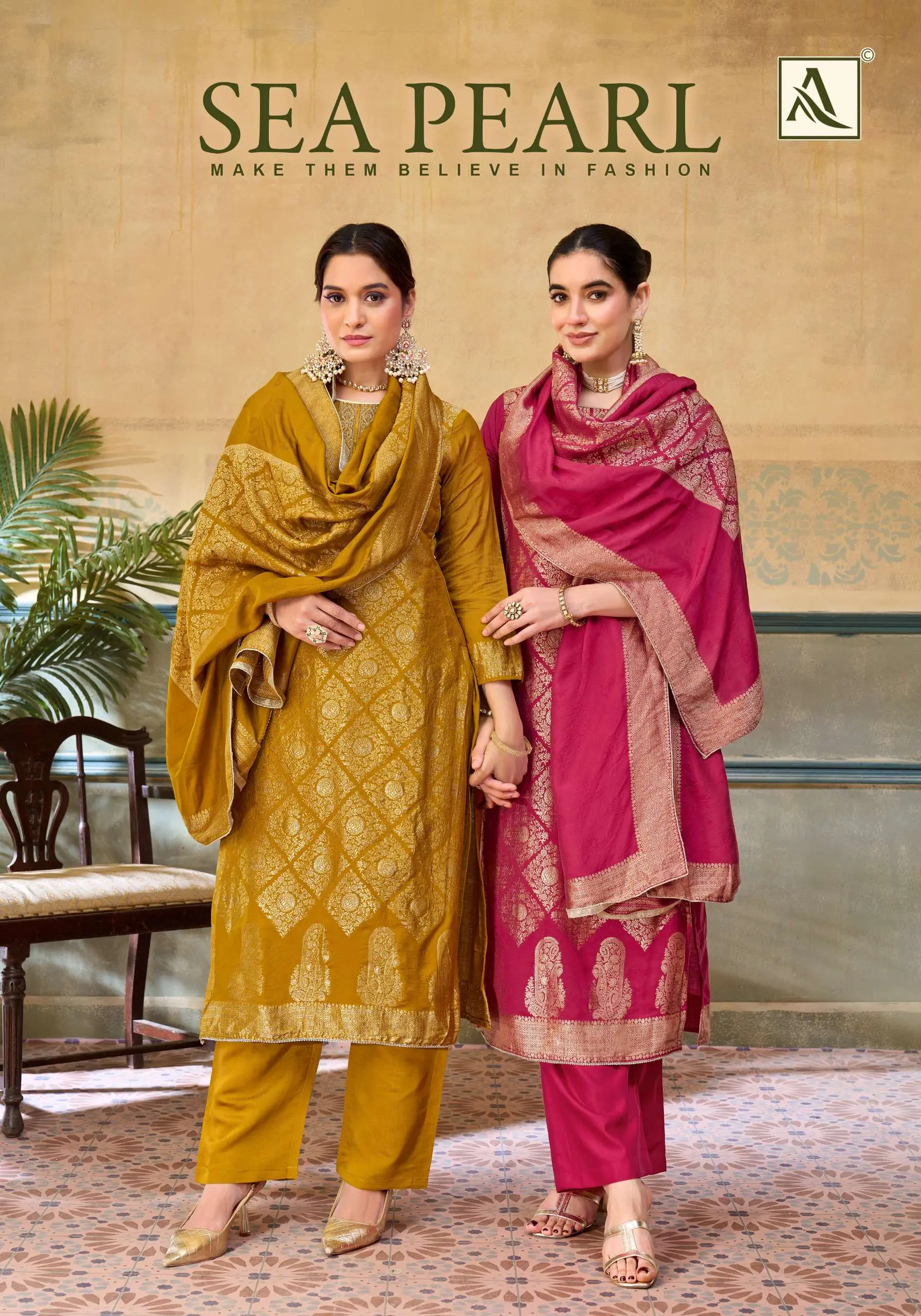 Alok Suits Sea Pearl