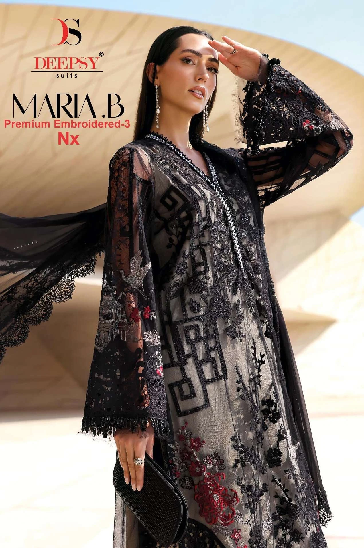 Deepsy Suits Maria B Premium Embroidered Vol 3 Nx