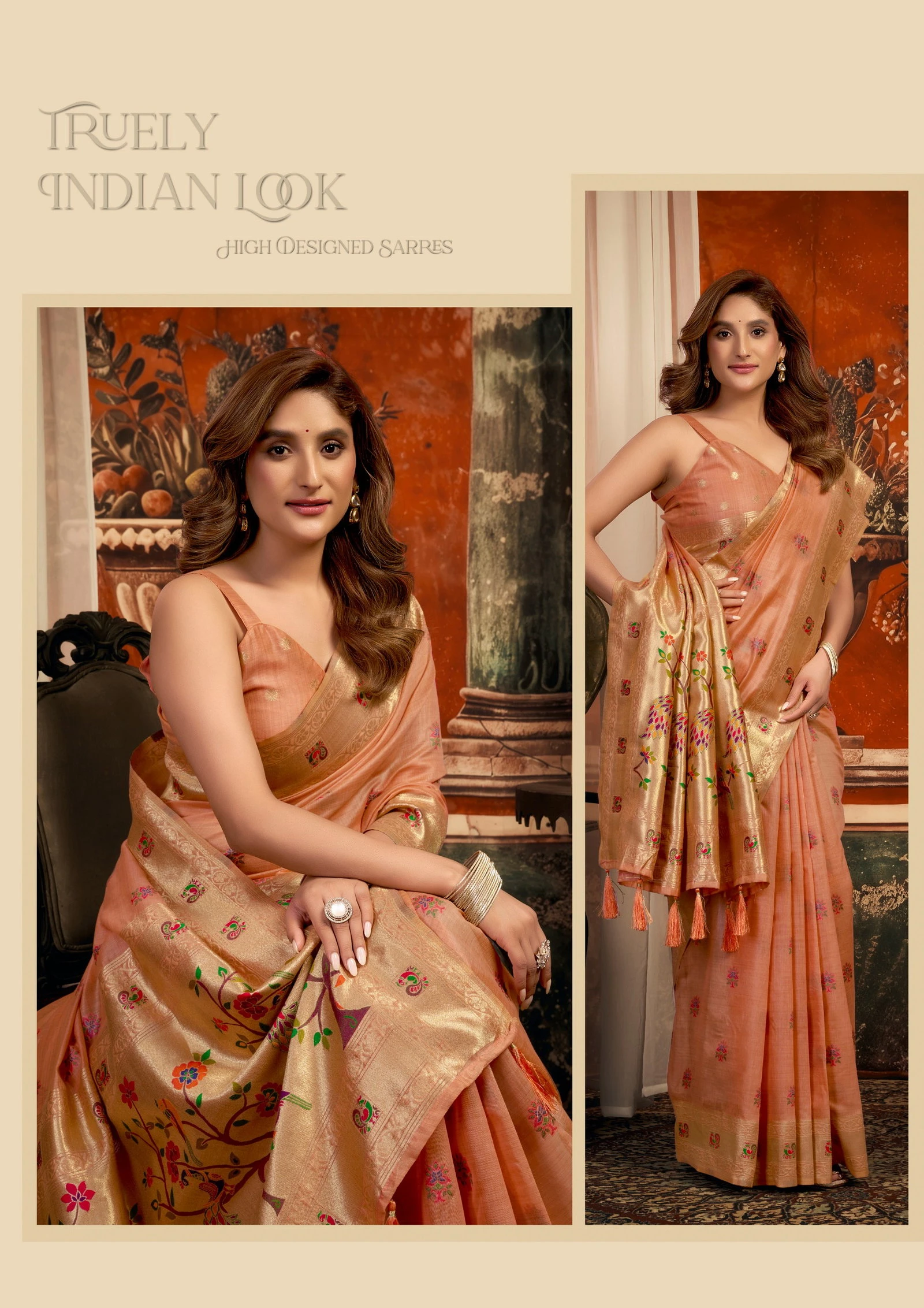 Gobuni Sakshi Pathani Zari Work Festive Wear Saree Collection