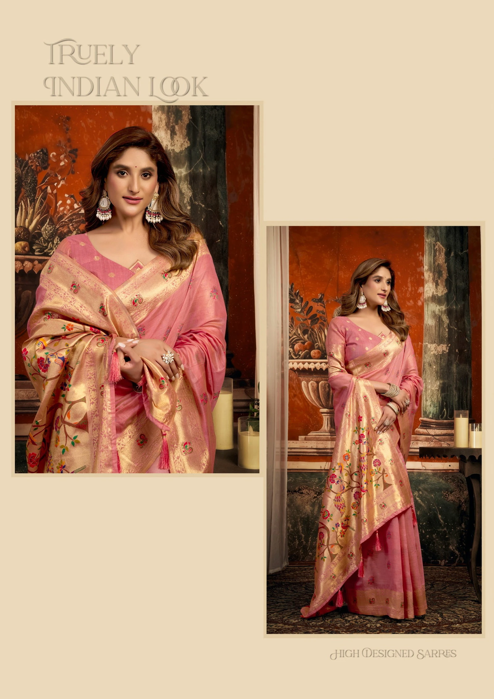 Gobuni Sakshi Pathani Zari Work Festive Wear Saree Collection