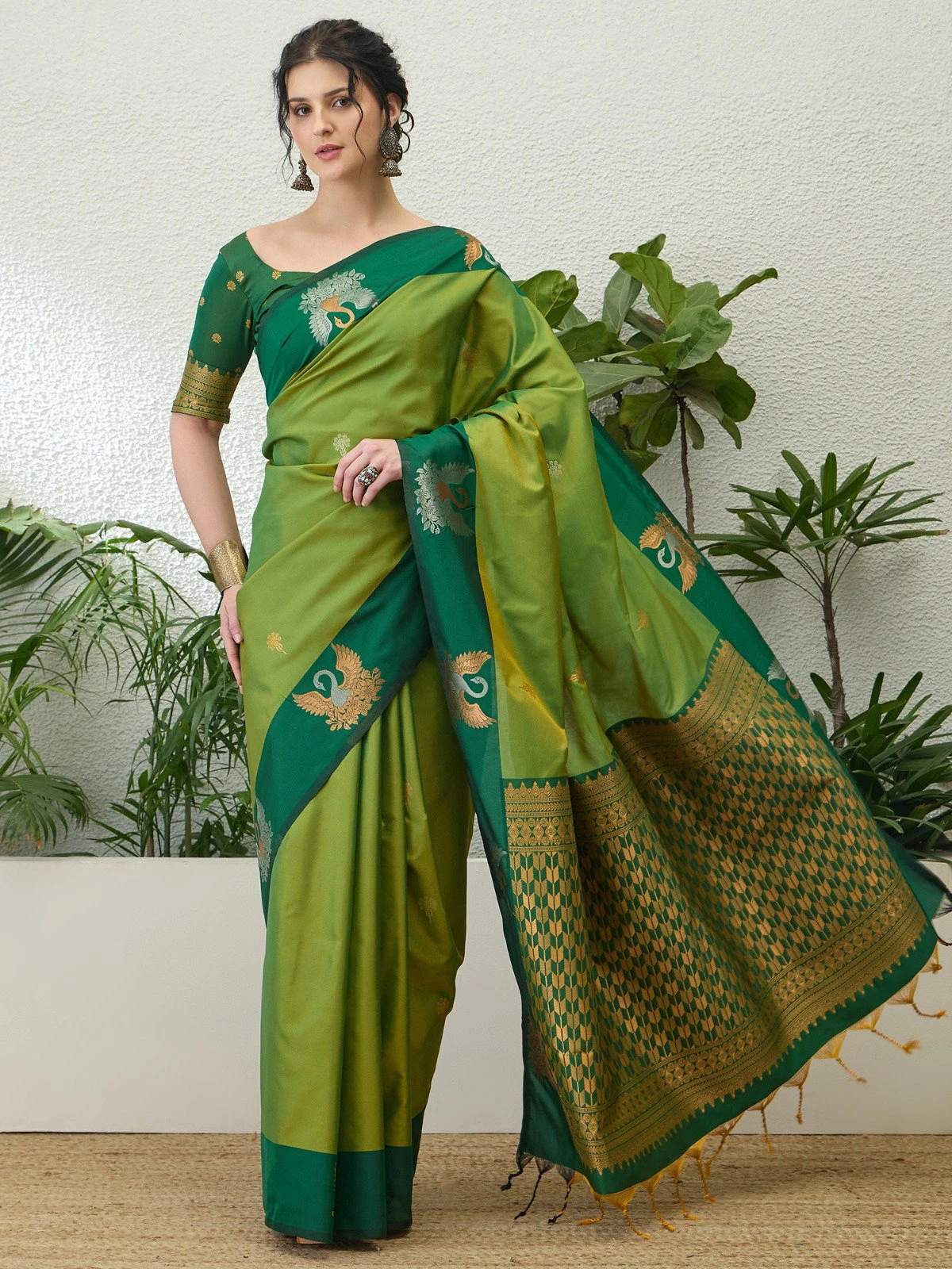 Hansa Vilas Soft Silk with Zari Worked Fancy Saree Collection - Image 6