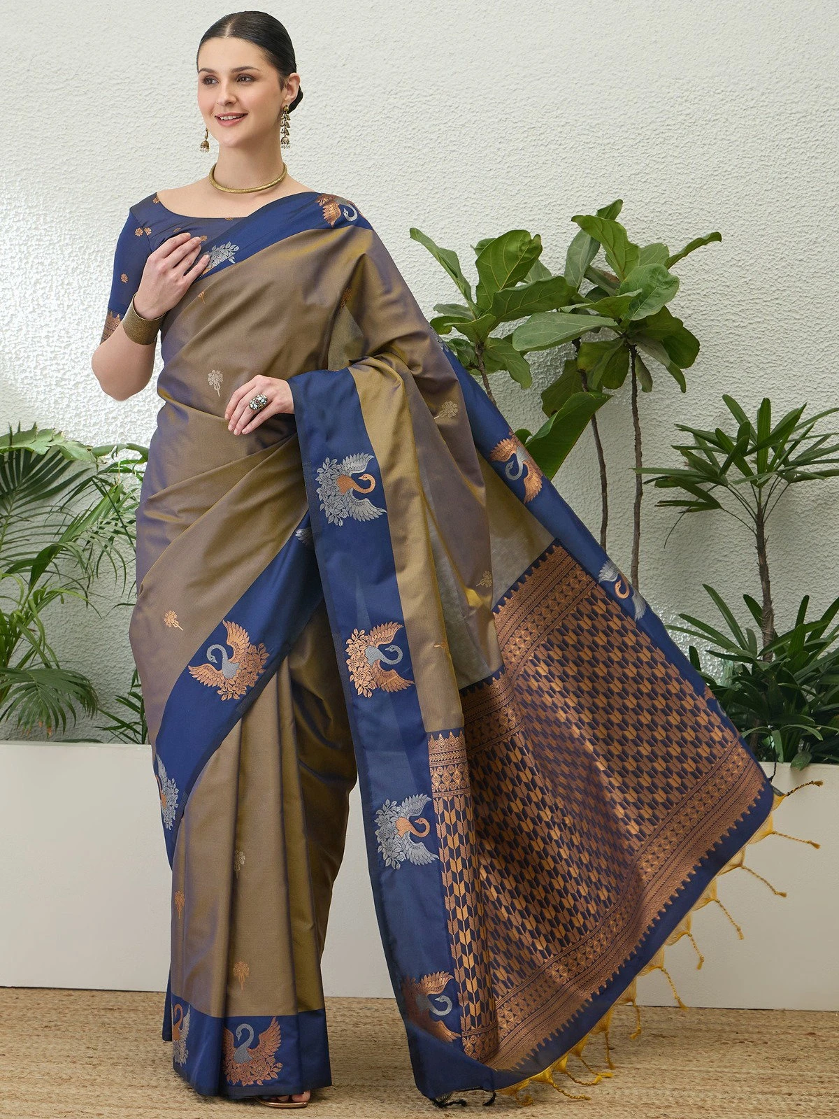 Hansa Vilas Soft Silk with Zari Worked Fancy Saree Collection - Image 7