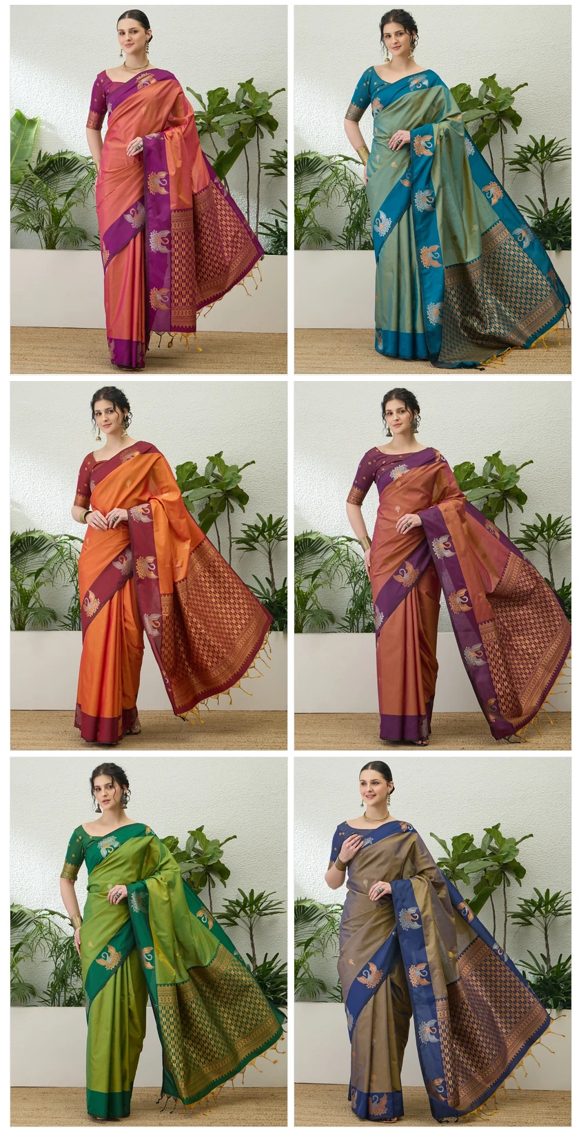 Hansa Vilas Soft Silk with Zari Worked Fancy Saree Collection - Image 8
