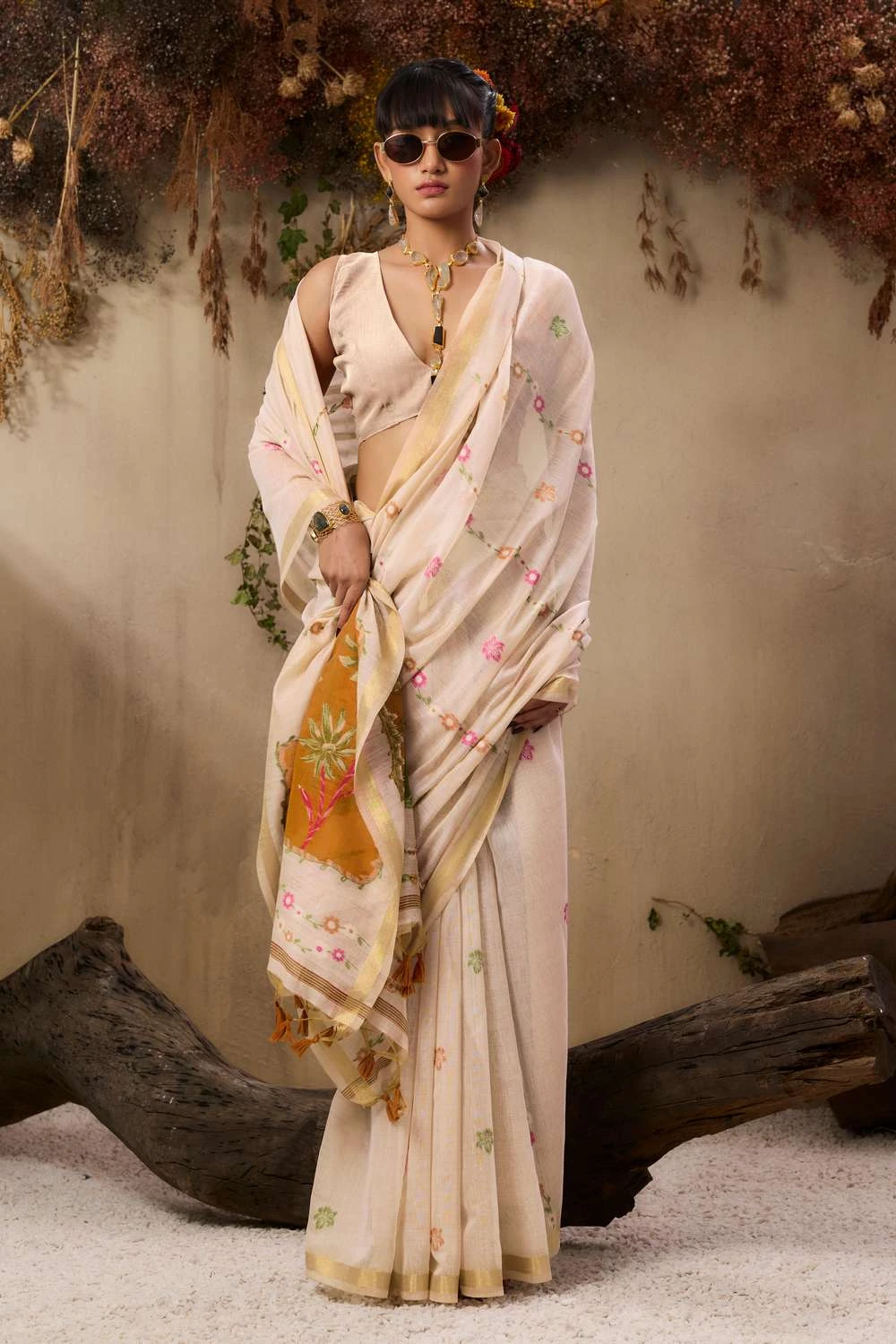 Jf 3497 Soft Muga Cotton Reasham Weaving Saree Collection