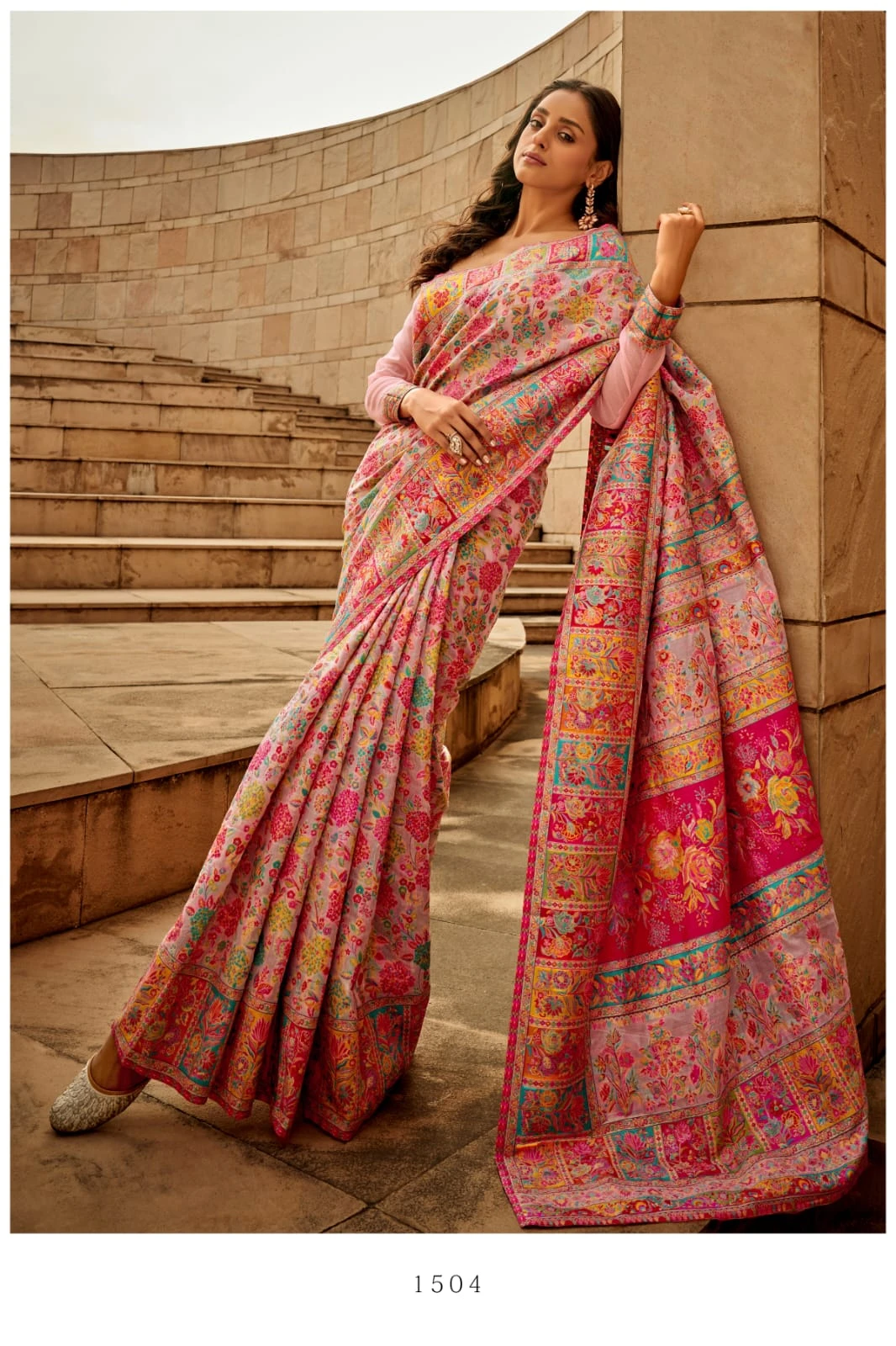 Kashmiri 1500 Modal Kashmiri Wedding Wear Saree Collection