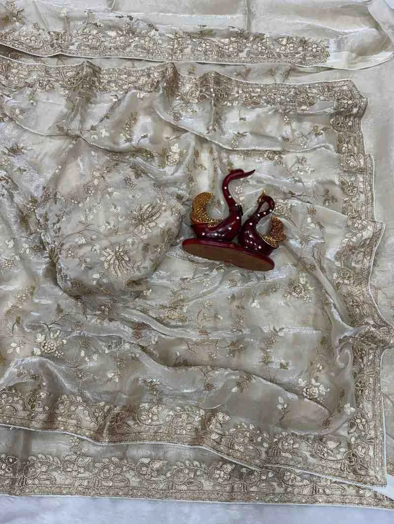 Kc 2112 Space Silk Beautiful Sequence Worked Saree Collection - Image 7