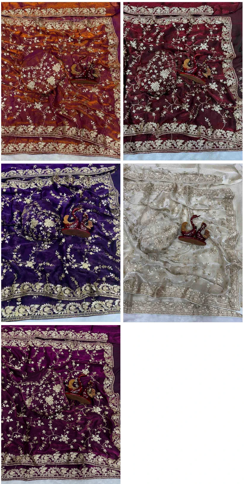 Kc 2112 Space Silk Beautiful Sequence Worked Saree Collection - Image 9