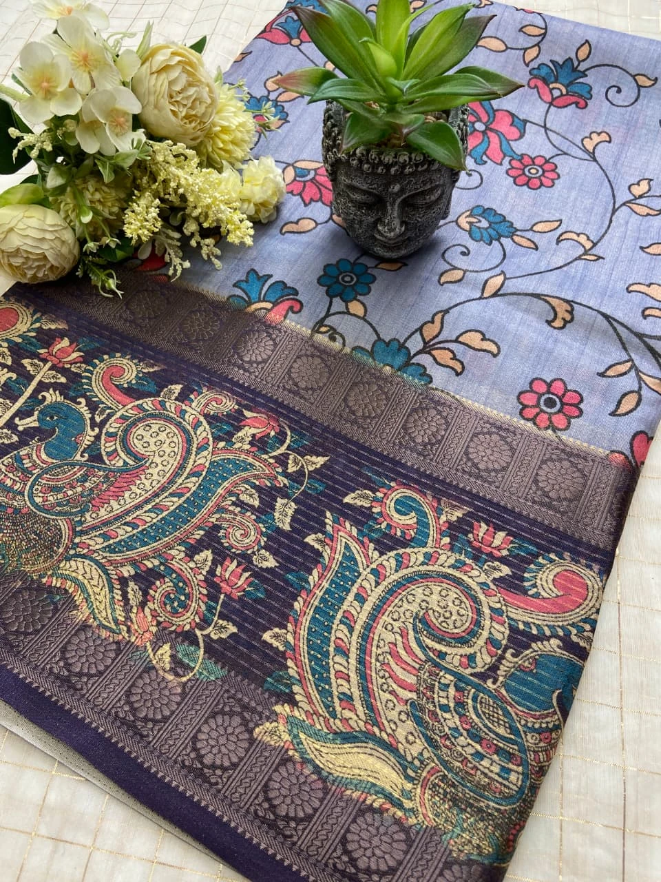 Kf Shanti Soft Maheshwari Tissue Silk Saree Collection