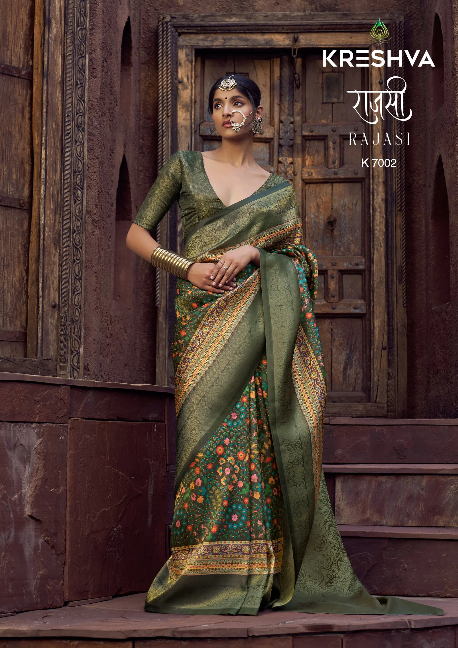 Kreshva Rajasi Soft Line Zari Weaving Saree Collection