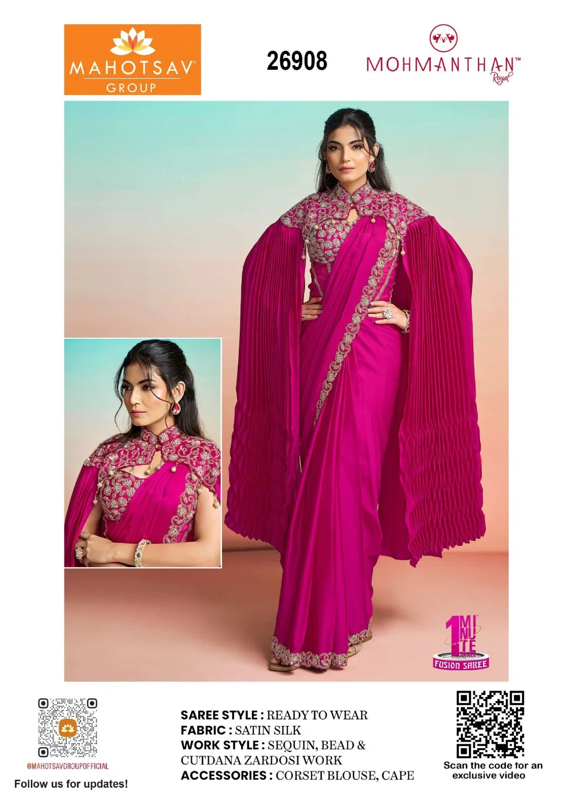 Mahotsav Mohmanthan 26900 It Girl Edit Tissue Silk Designer Saree Collecetion - Image 12