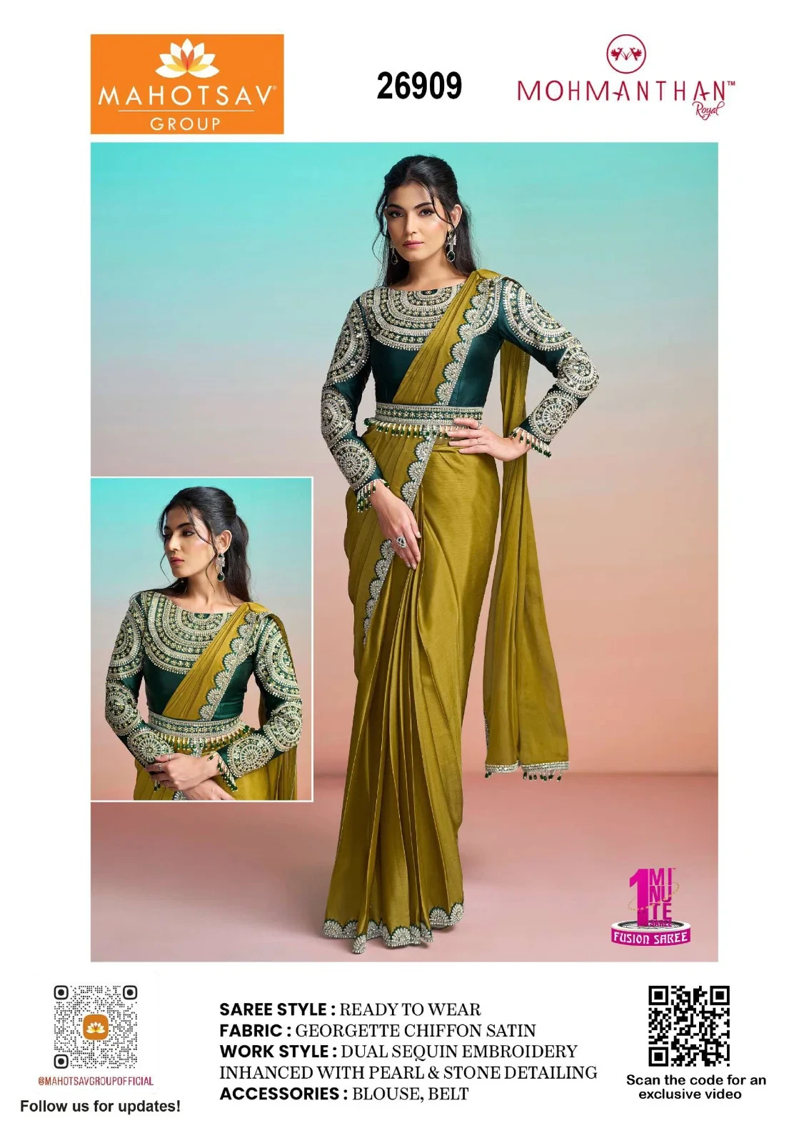 Mahotsav Mohmanthan 26900 It Girl Edit Tissue Silk Designer Saree Collecetion - Image 13