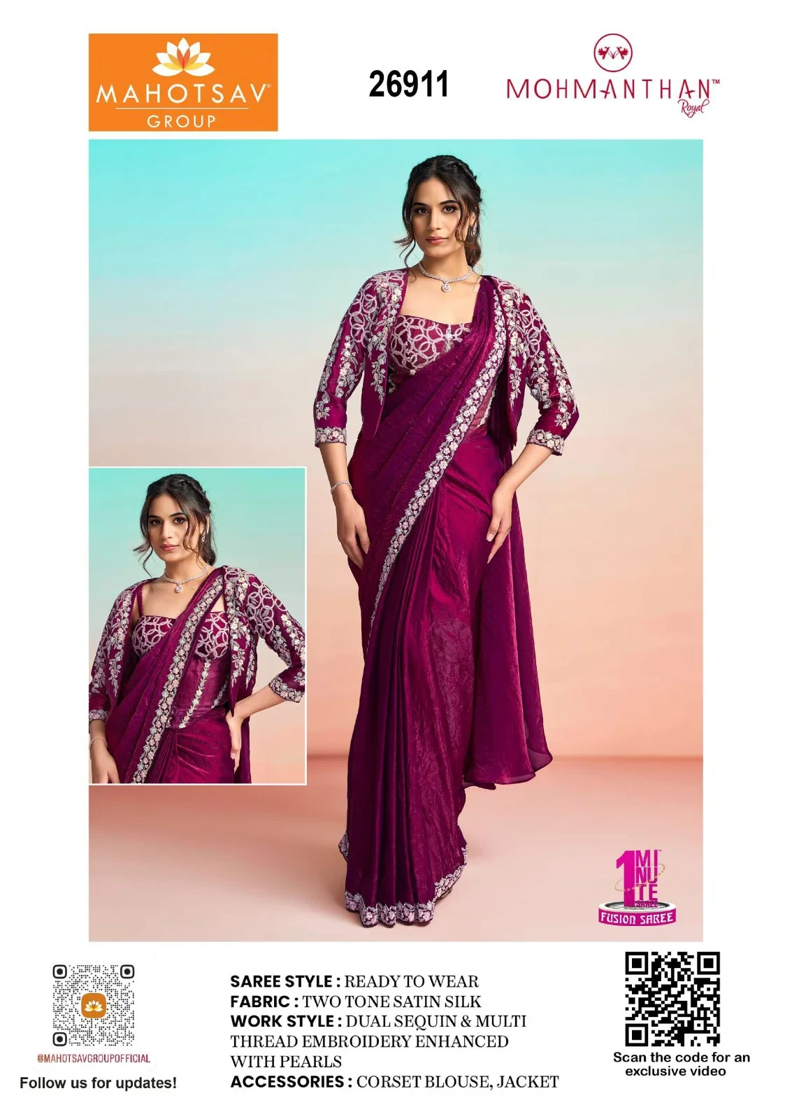 Mahotsav Mohmanthan 26900 It Girl Edit Tissue Silk Designer Saree Collecetion - Image 15