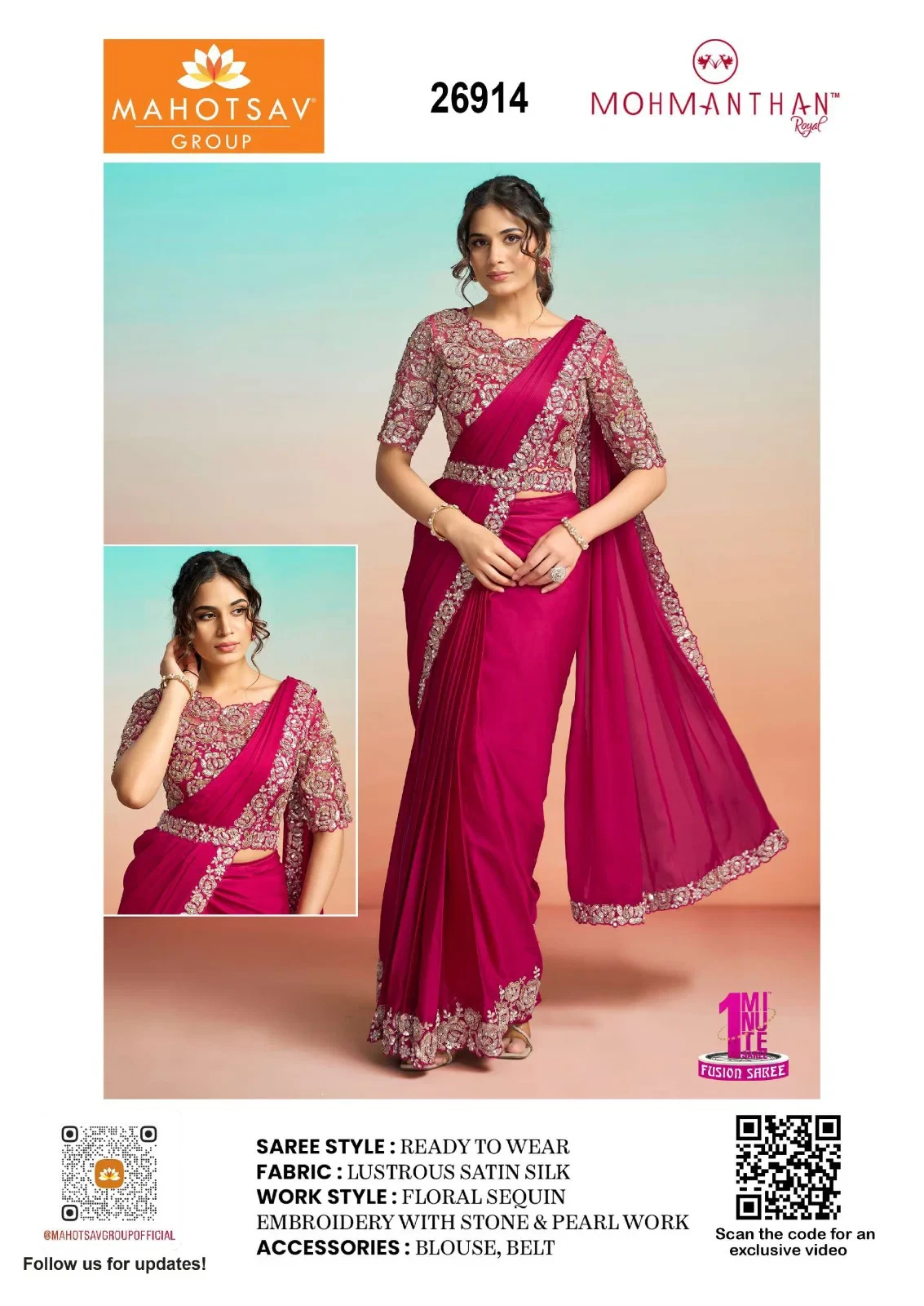 Mahotsav Mohmanthan 26900 It Girl Edit Tissue Silk Designer Saree Collecetion - Image 18