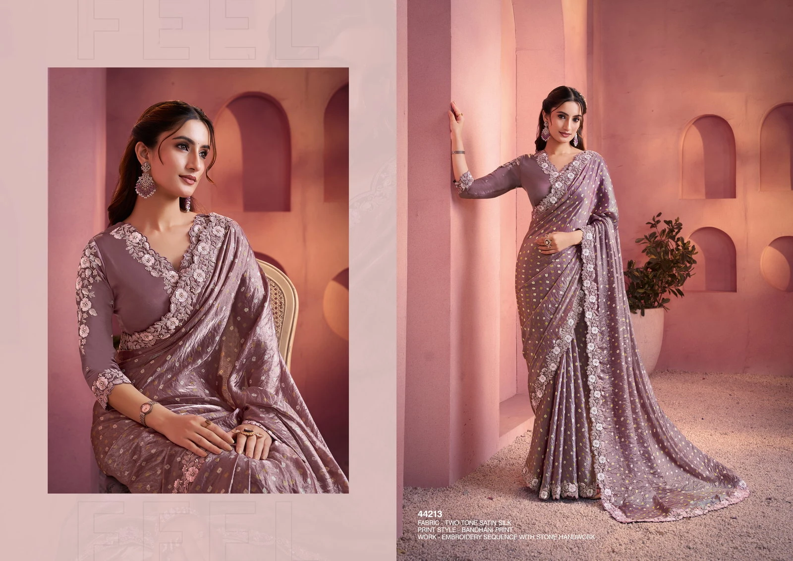Mahotsav Norita 44200 Lehr Satin Silk Designer Saree Collection - Image 11