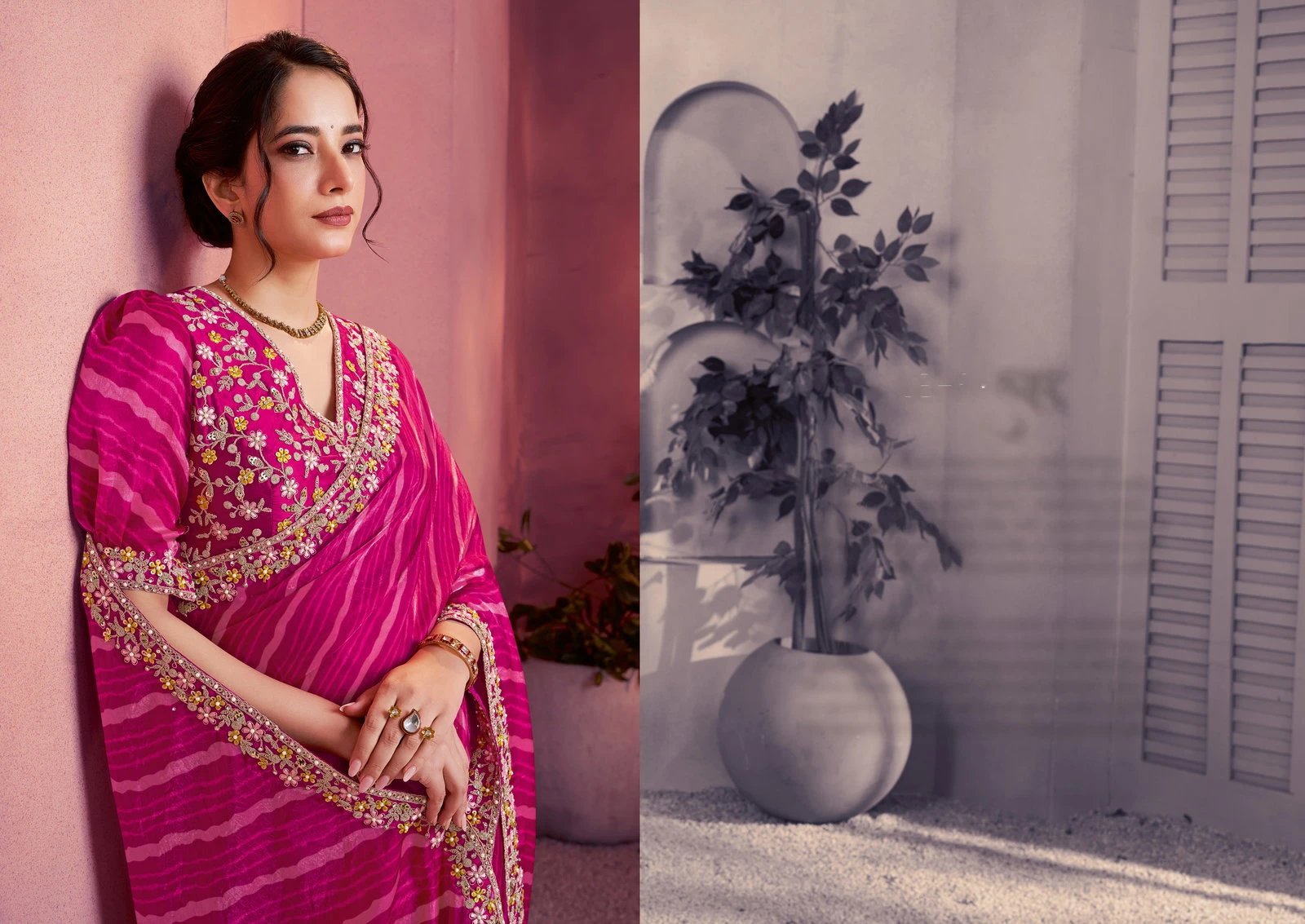 Mahotsav Norita 44200 Lehr Satin Silk Designer Saree Collection - Image 13