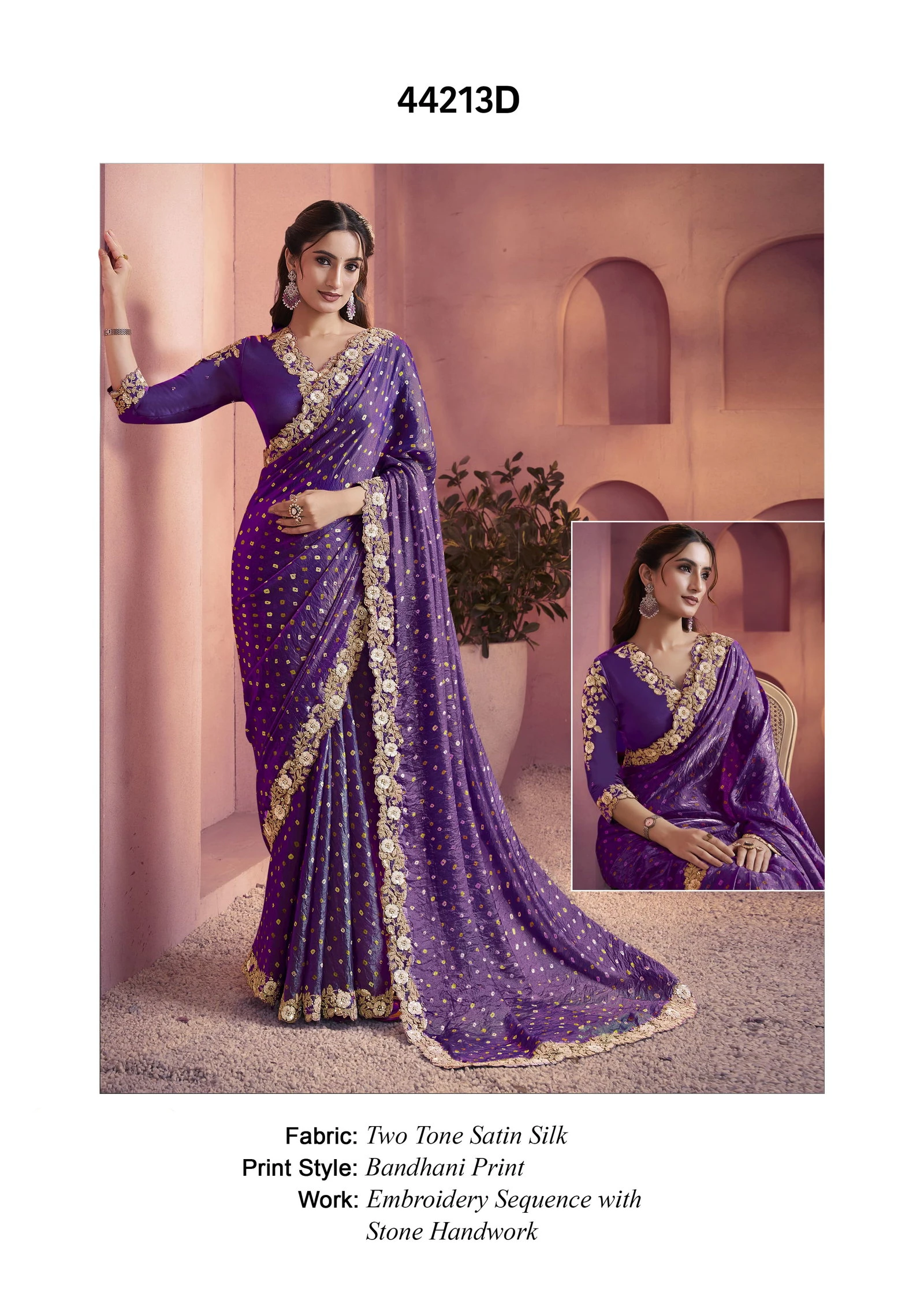 Mahotsav Norita 44200 Lehr Satin Silk Designer Saree Collection - Image 15
