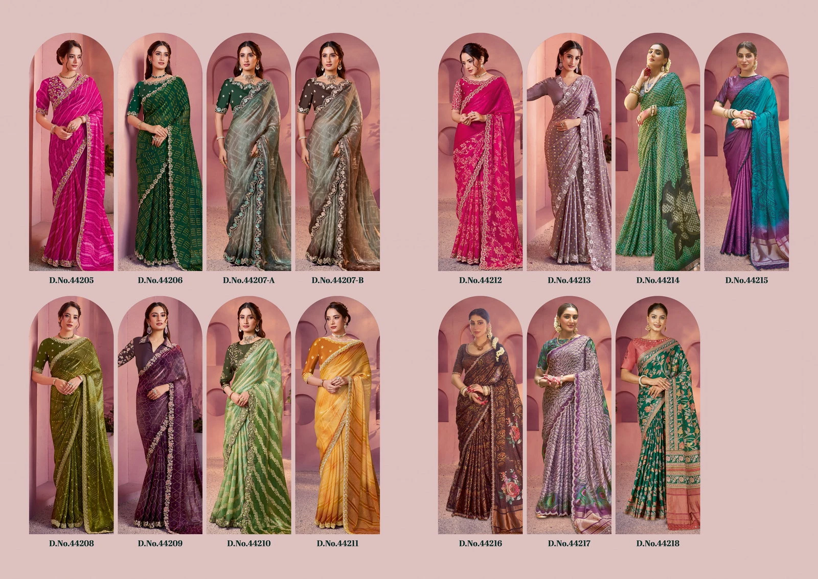 Mahotsav Norita 44200 Lehr Satin Silk Designer Saree Collection - Image 21