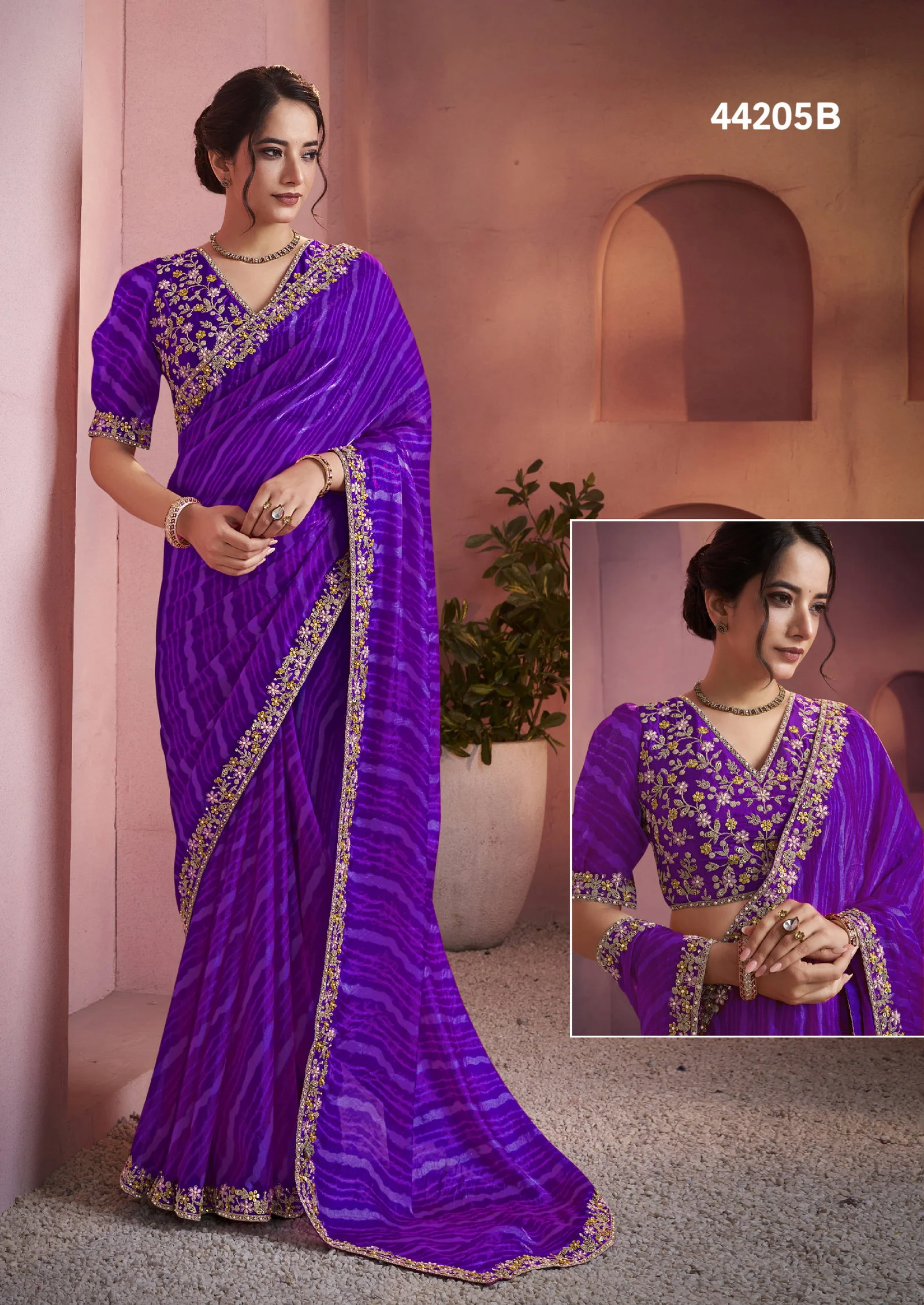 Mahotsav Norita 44200 Lehr Satin Silk Designer Saree Collection - Image 24