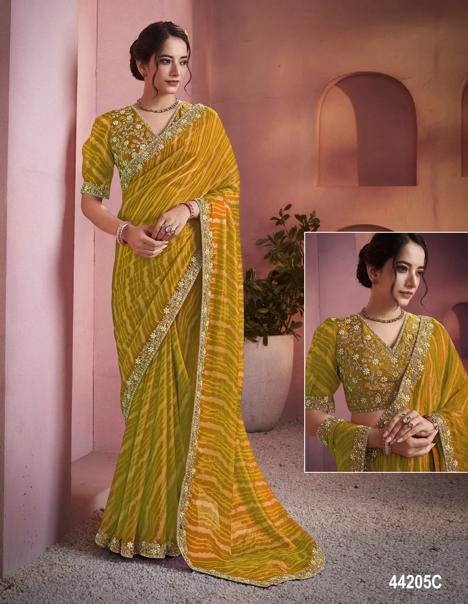 Mahotsav Norita 44200 Lehr Satin Silk Designer Saree Collection - Image 25