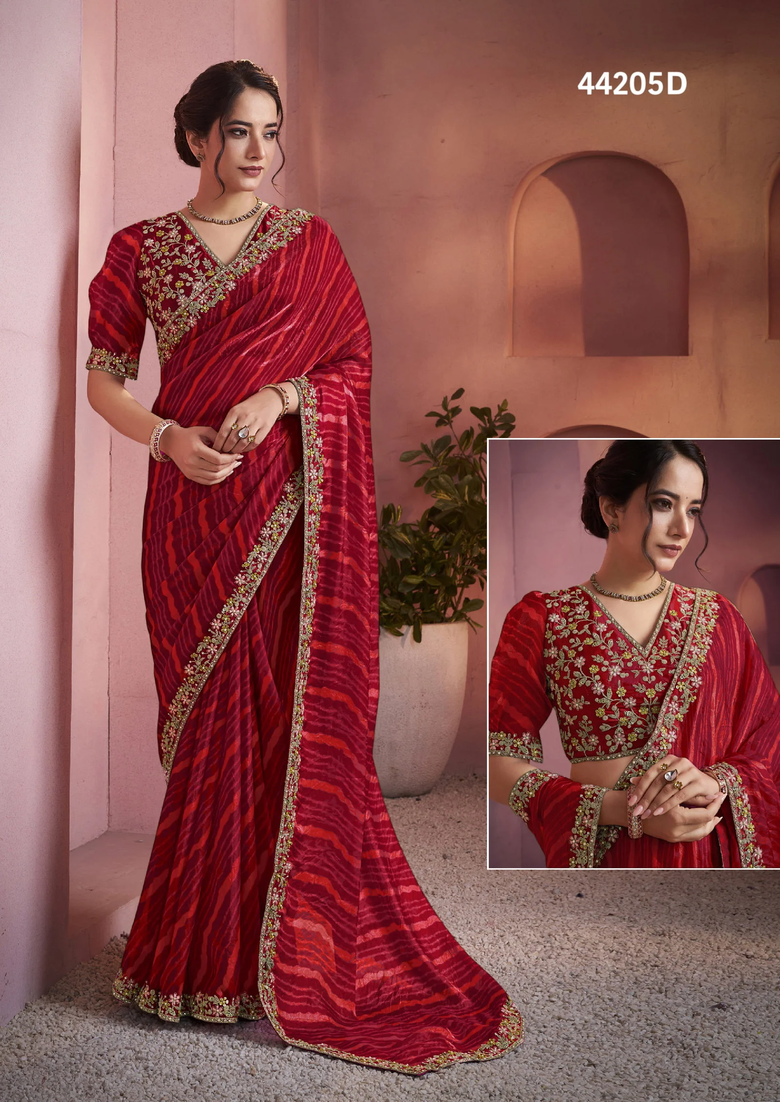 Mahotsav Norita 44200 Lehr Satin Silk Designer Saree Collection - Image 26