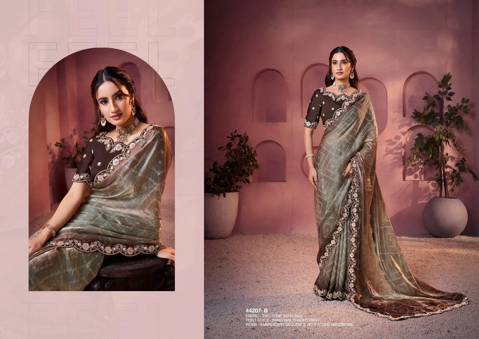 Mahotsav Norita 44200 Lehr Satin Silk Designer Saree Collection - Image 28