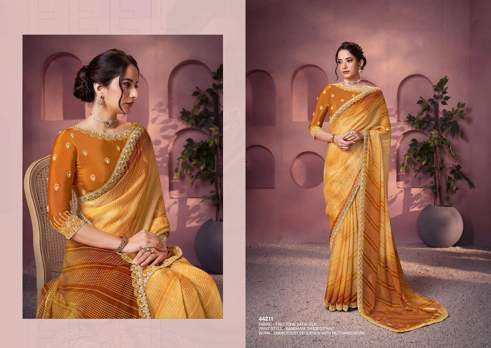 Mahotsav Norita 44200 Lehr Satin Silk Designer Saree Collection - Image 5