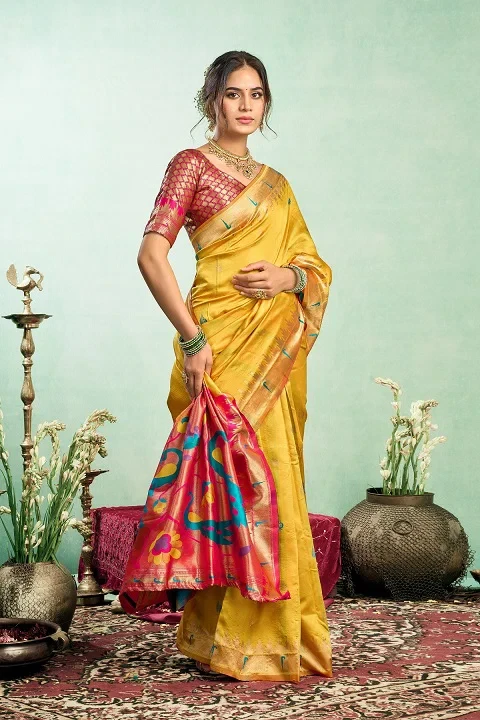 Meera 333 Paithani Silk Zari Weaving Party Wear Saree Collection