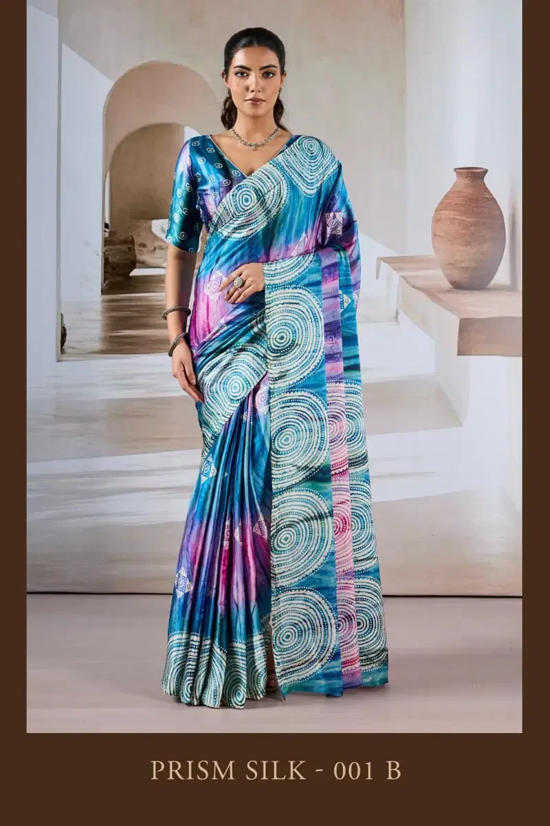 Prism Silk Vol 1 Modal Satin Printed Saree Collection