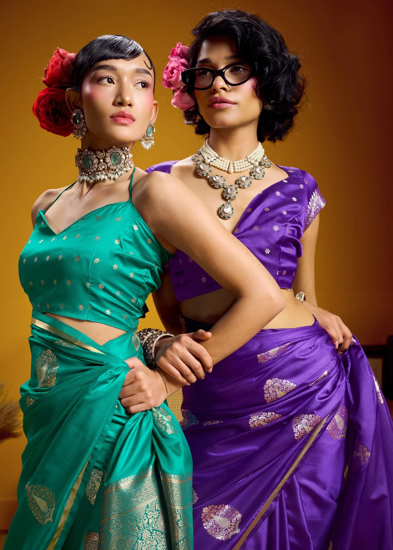 Rajtex Kanthkala Raasa Pure Satin Handloom Weaving Saree Collection