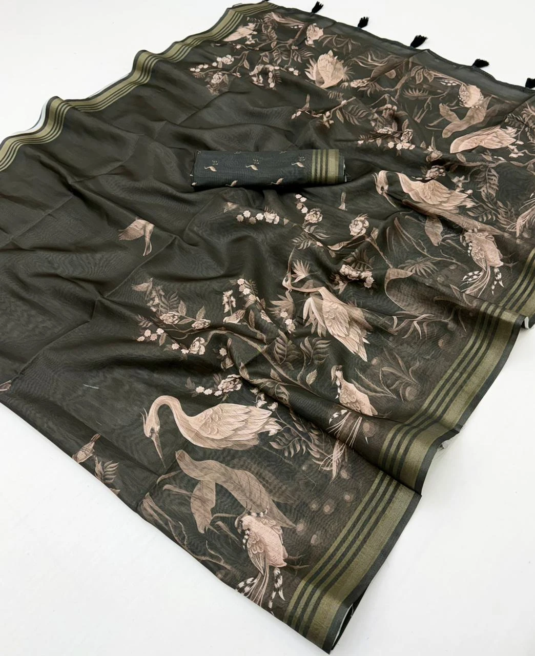 Rajyog Kaira Cotton Silk Beautiful Printed Saree Collection