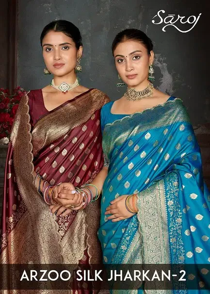 Saroj Arzoo Silk Jharkan Vol 2 Silk Wedding Saree Collection