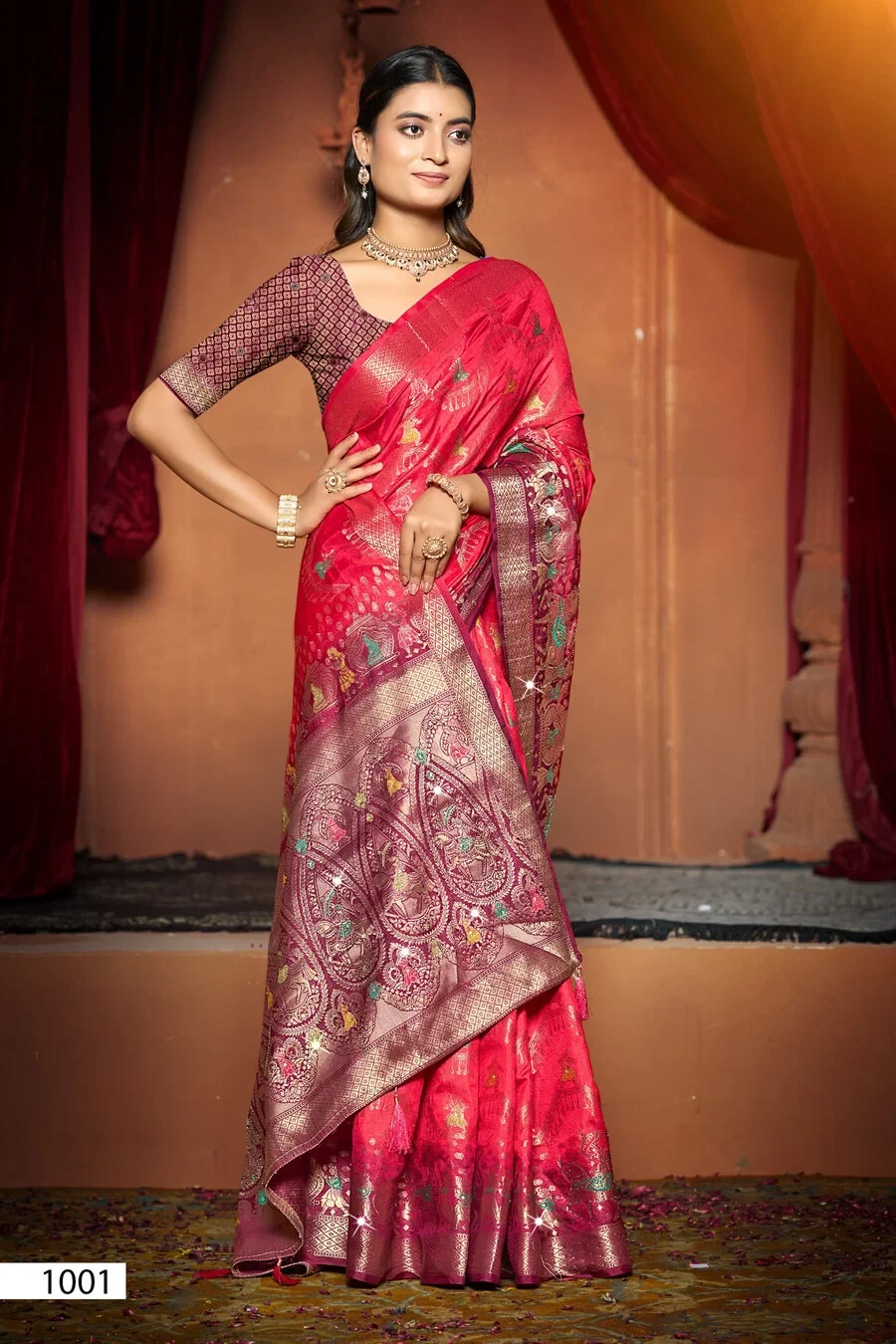 Saroj Kanak Dola Saroski Vol 1 Soft Dola Silk Saree Collection - Image 2