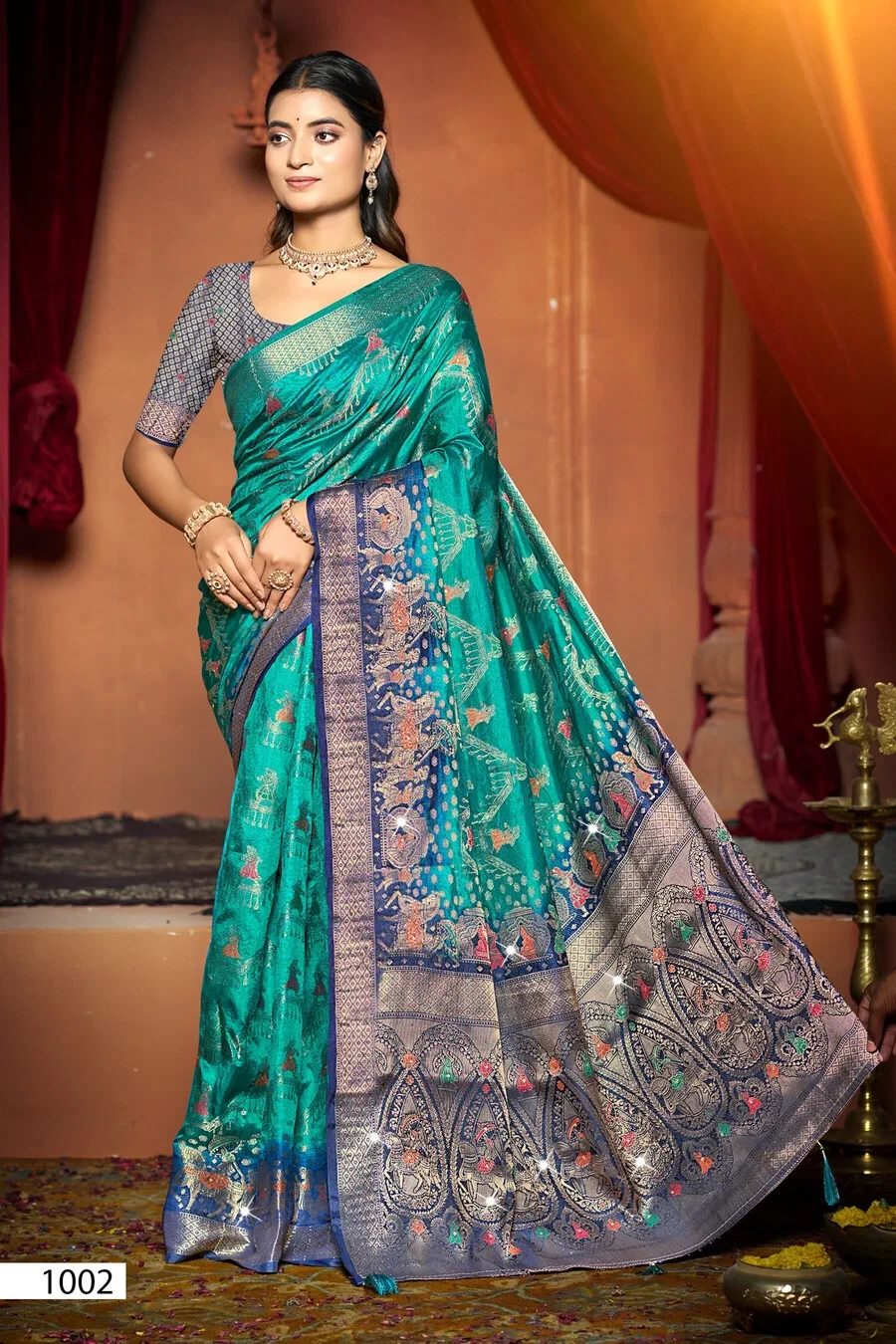 Saroj Kanak Dola Saroski Vol 1 Soft Dola Silk Saree Collection - Image 3