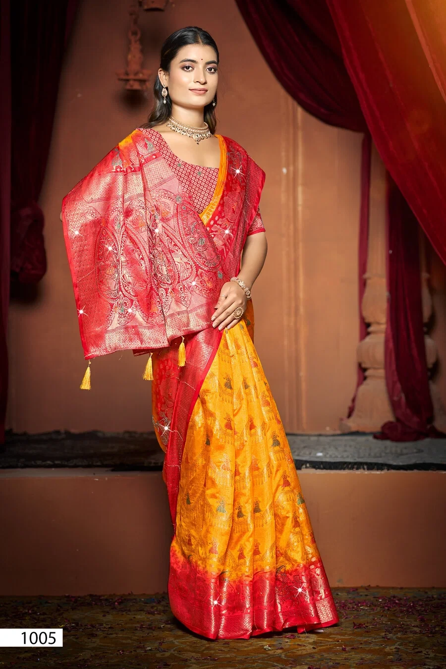 Saroj Kanak Dola Saroski Vol 1 Soft Dola Silk Saree Collection - Image 6