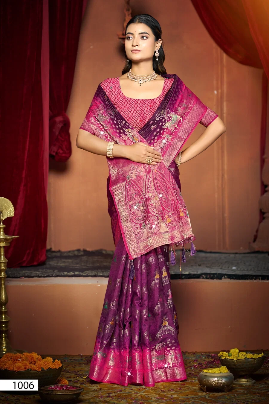 Saroj Kanak Dola Saroski Vol 1 Soft Dola Silk Saree Collection - Image 7