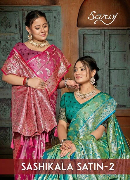 Saroj Sashikala Satin Silk Vol 2 Satin Silk Saree Collection