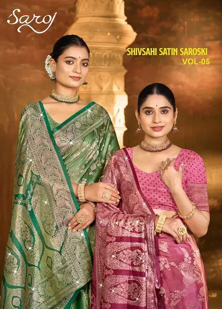 Saroj Shivsahi Satin Saroski Vol 5 Silk Saree