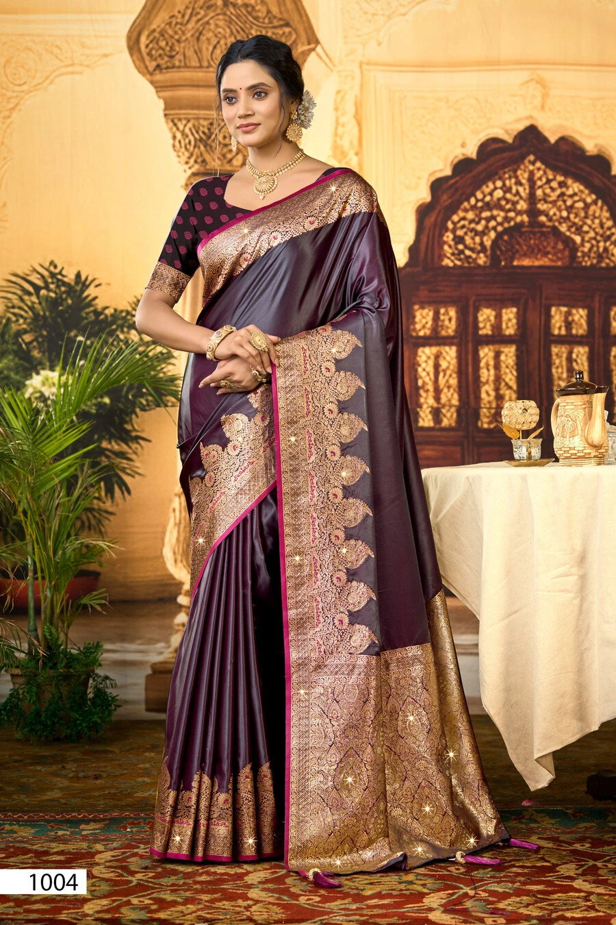 Saroj Sophia Satin Saroski Vol 8 Satin Silk Saree Collection - Image 5