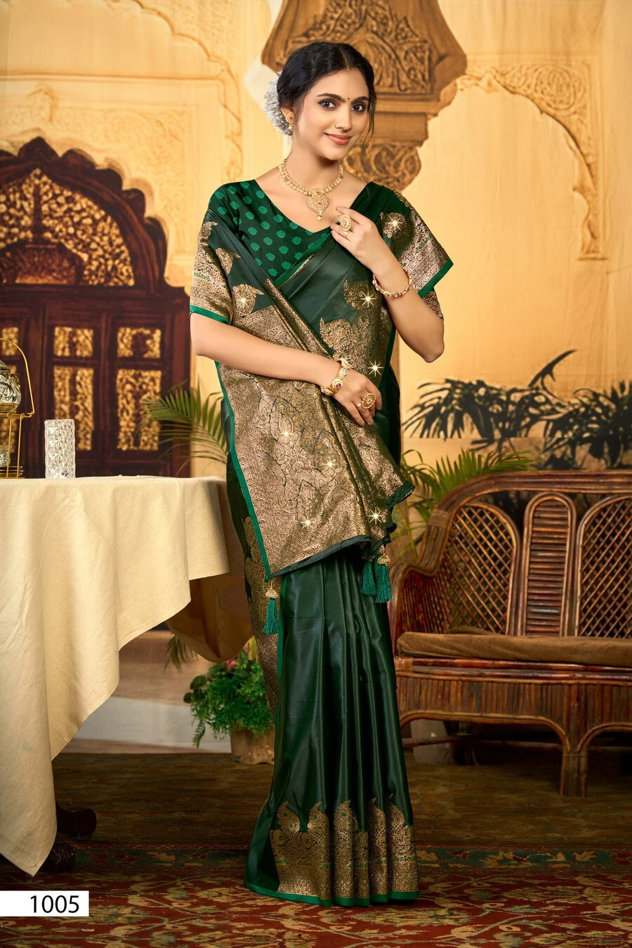 Saroj Sophia Satin Saroski Vol 8 Satin Silk Saree Collection - Image 6