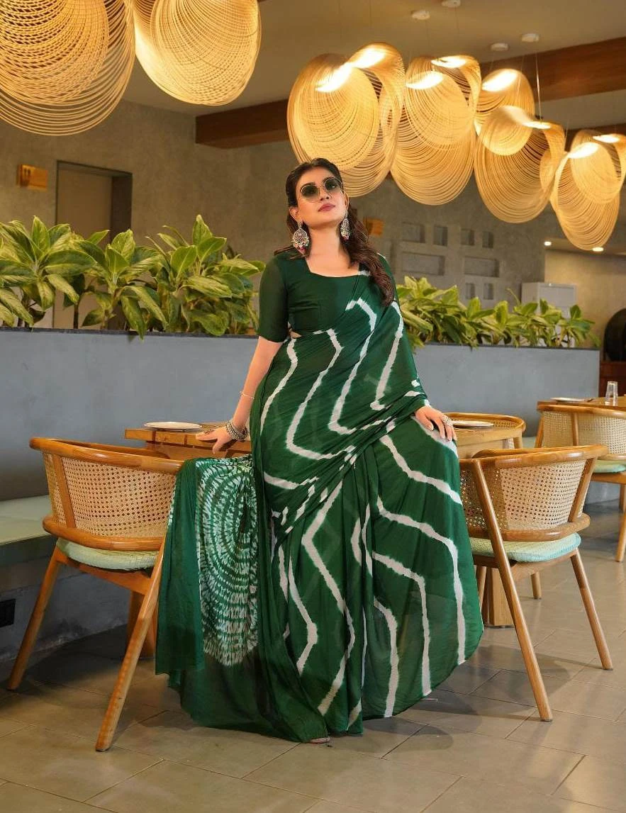 Sb Shibori Pure Chinon Fancy Saree Collection - Image 10