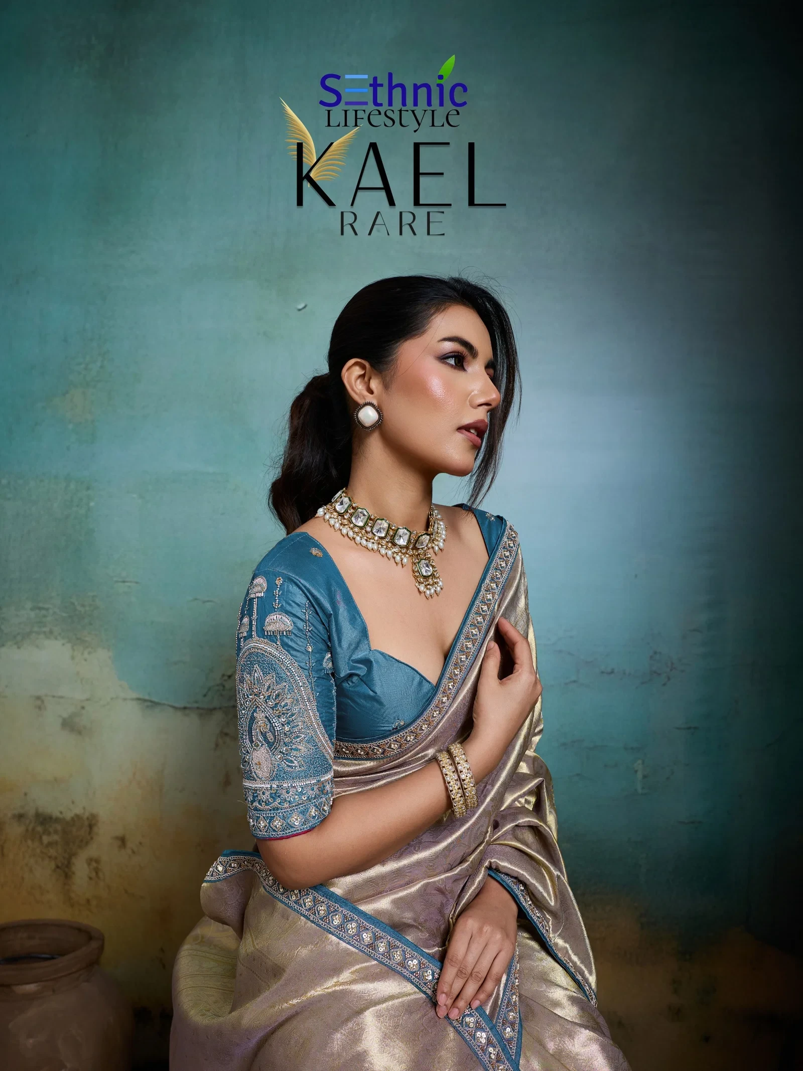 Sethnic Kael Rare Tissue Banarasi Saree Collection