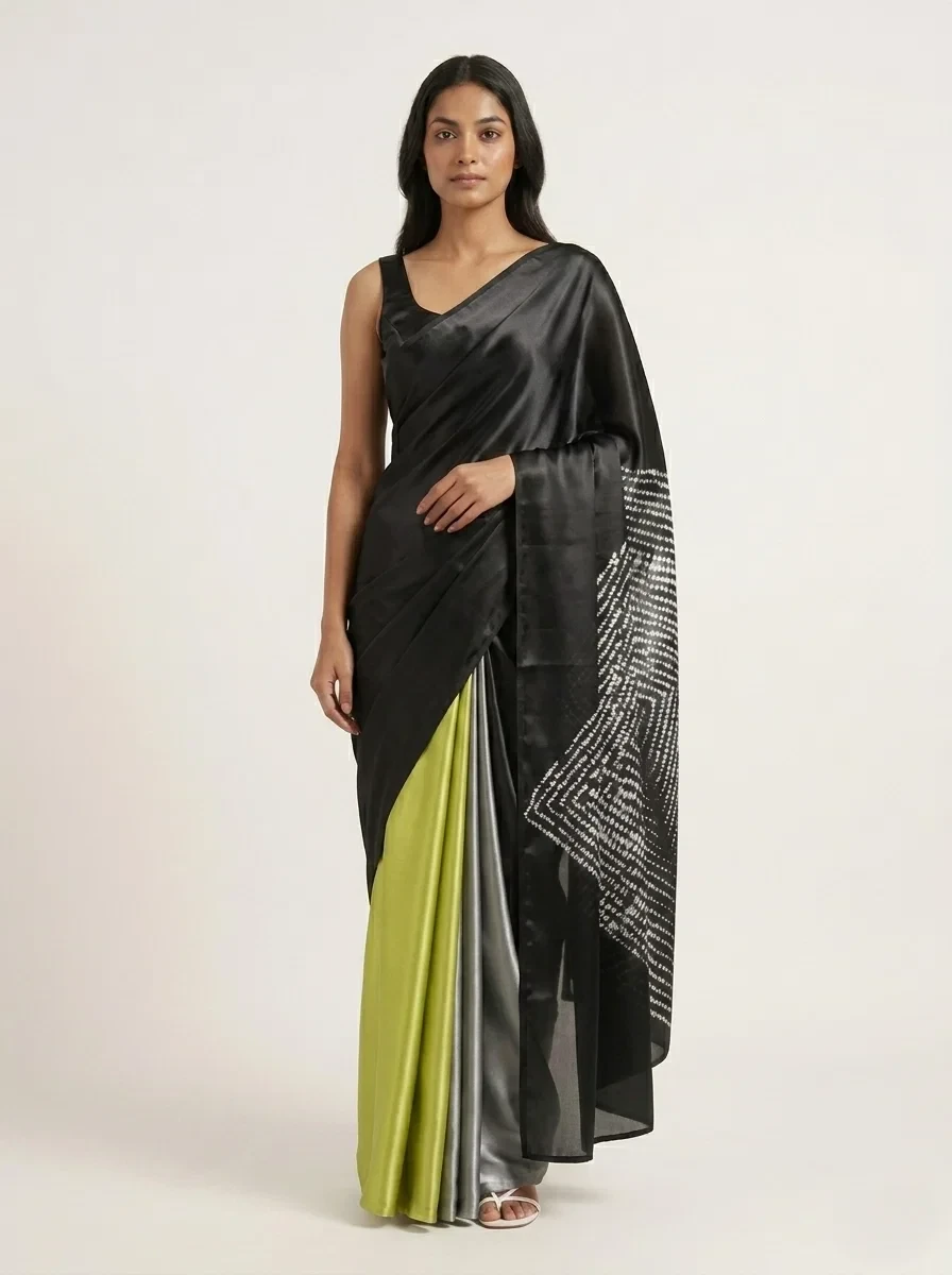 Sf Shibory Digital Padding Satin Saree Collection