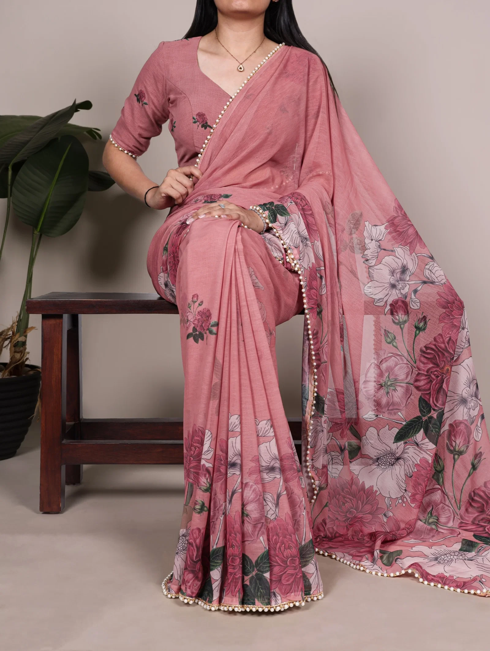 Taraa L 7011 New Weightless Marbal Floral Printed Saree Collection