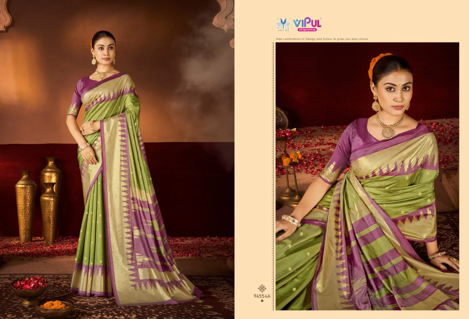 Vipul Chhaya Silk Printed Soft Silk Saree Collection