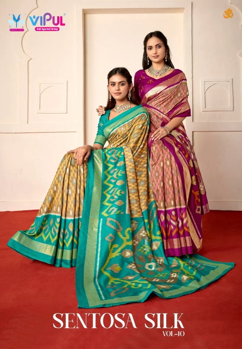 Vipul Sentosa Silk Vol 10 Silk Saree Collection