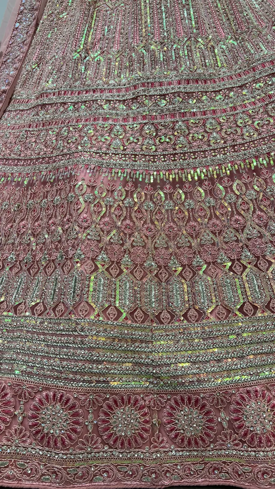 2468 Heavy Net Rainbow Sequins Bridal Lehenga Choli Collection