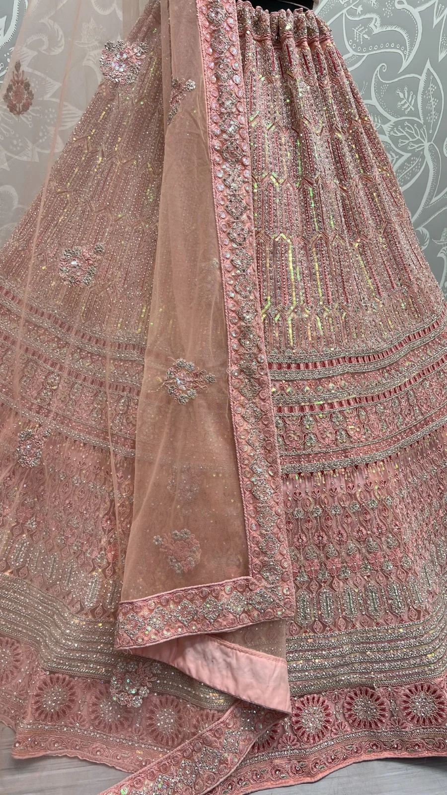 2468 Heavy Net Rainbow Sequins Bridal Lehenga Choli Collection